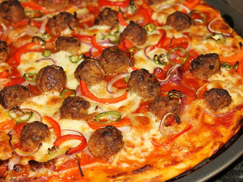 Baladi Oriental Sausage Pizza