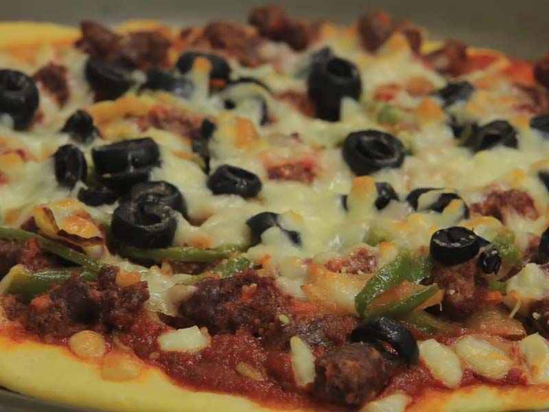 Oriental Sausage Pizza