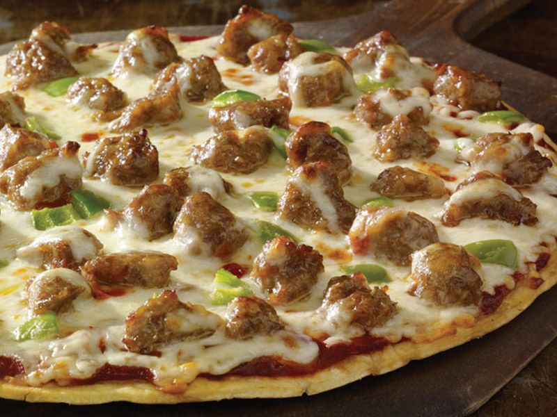 Oriental Sausage Pizza