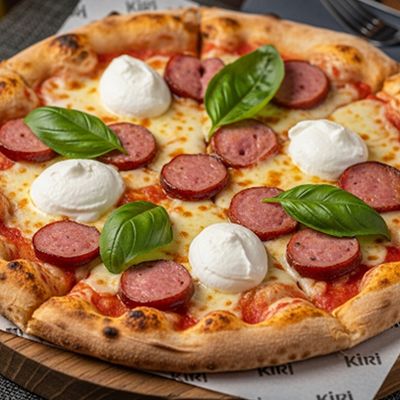 Kiri Sausage Pizza Oriental
