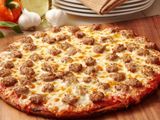 Oriental Sausage and Kiri Cheese Pizza