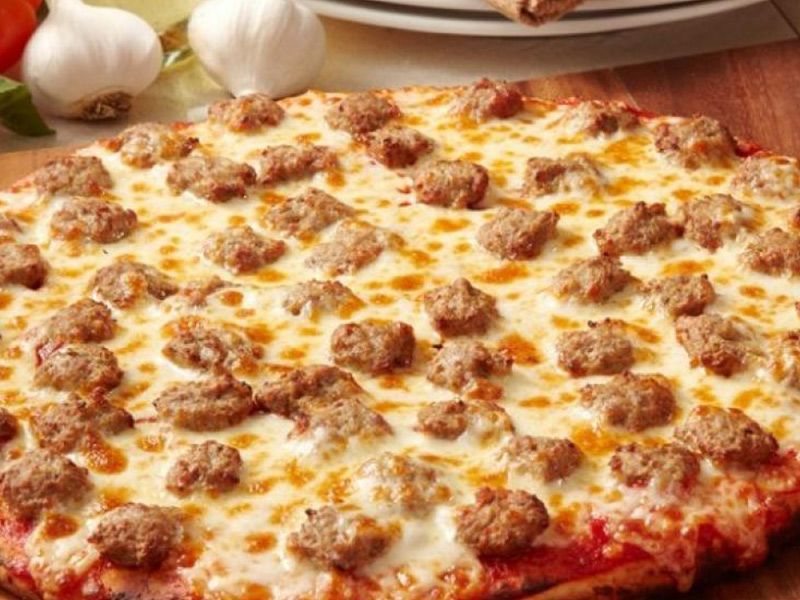 Oriental Sausage Pizza