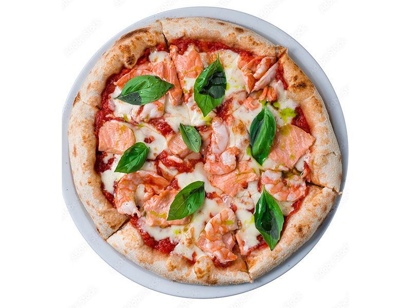 Smoked Salmon and Shrimp Pizza