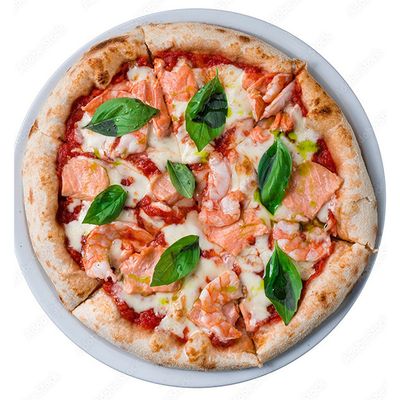 Smoked Salmon and Shrimp Pizza