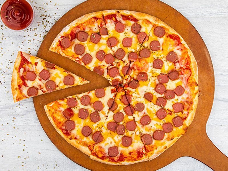 Sausage With Special Dough Sauce Pizza