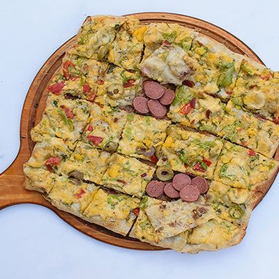 Oriental Hot Dog Pizza