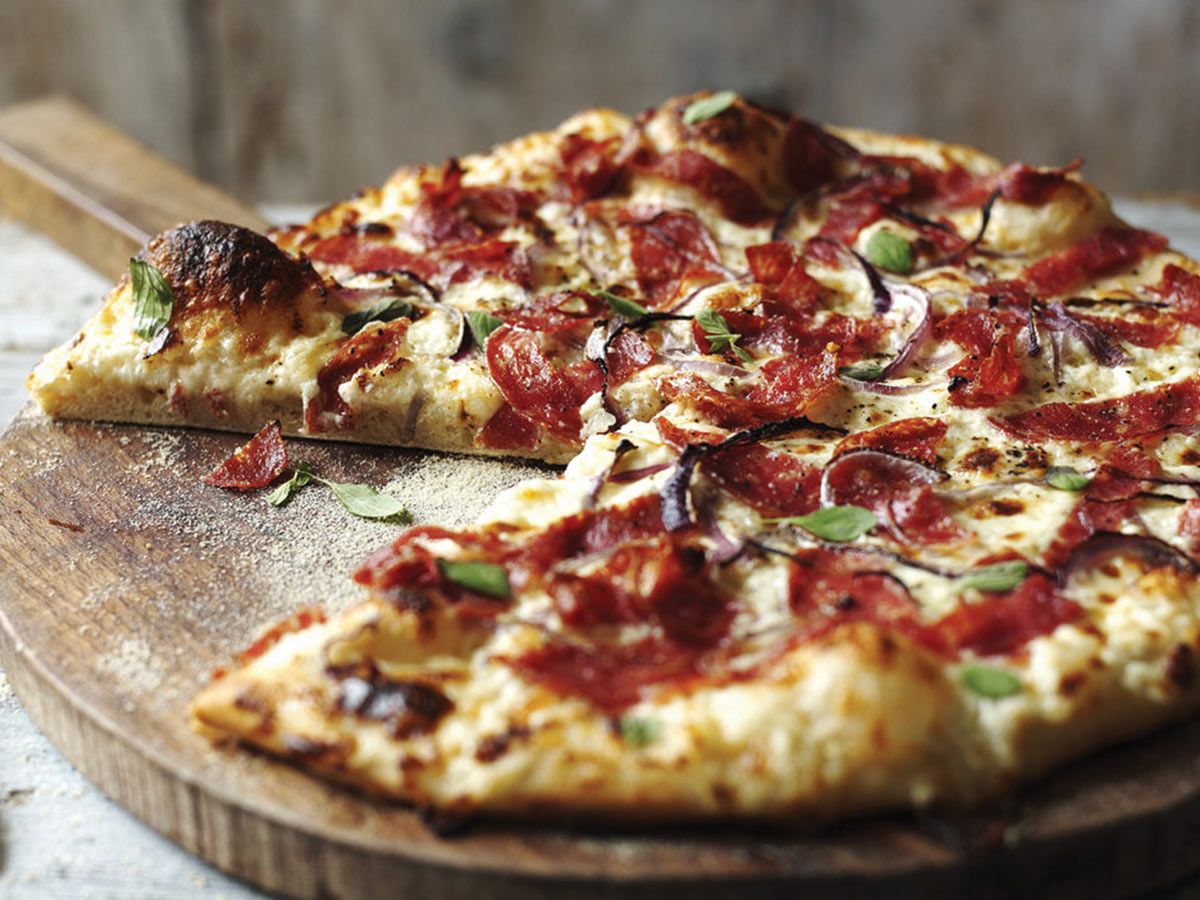smoked turkey pizza