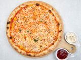 Seafood pizza