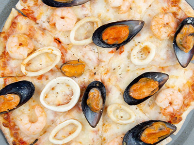 Seafood Oriental Pizza