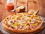 Seafood pizza
