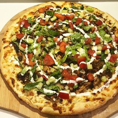 Shawarma Meat Pizza