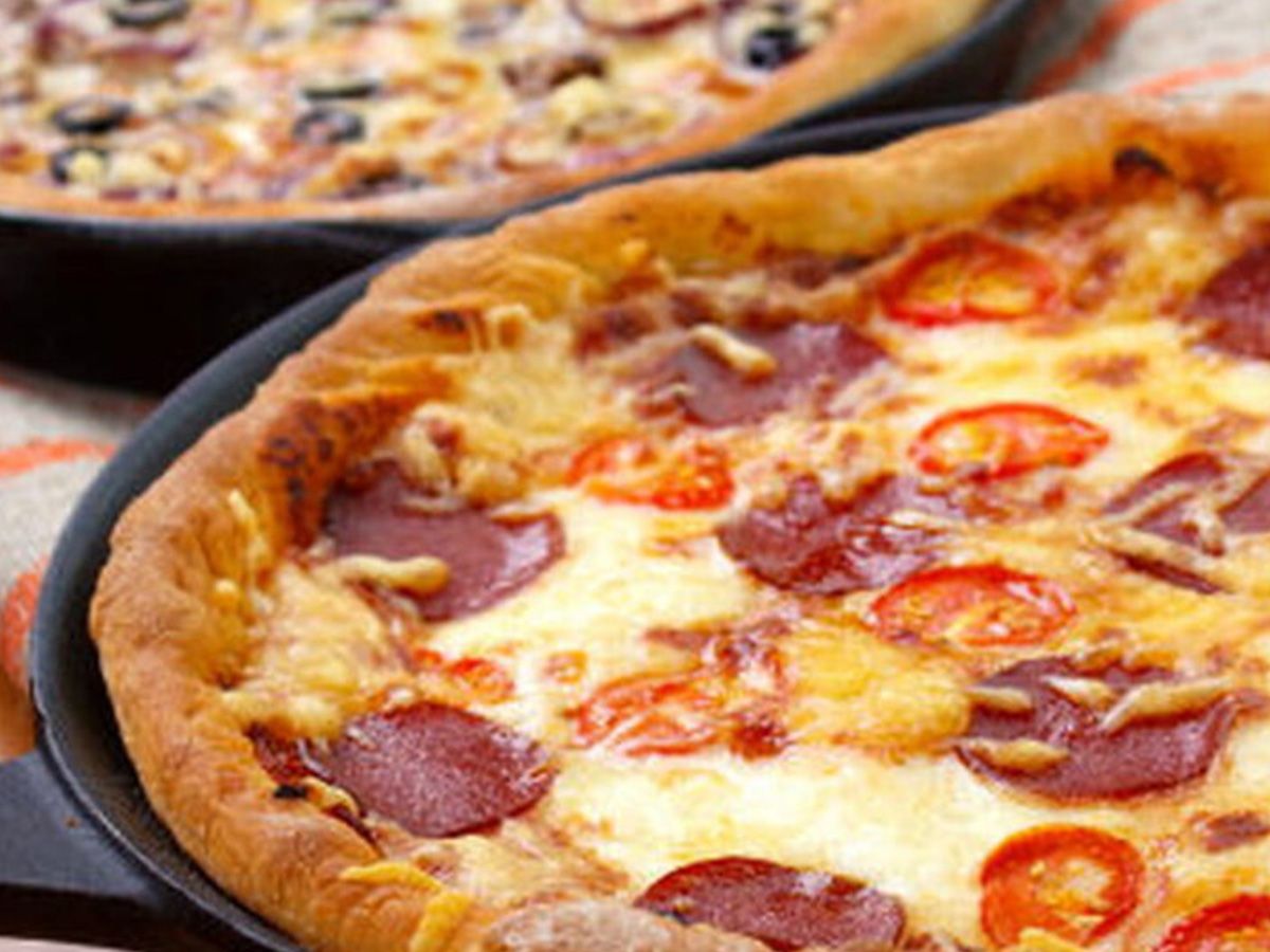 pastrami Oriental pizza