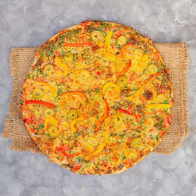 Oriental chicken fajita pizza