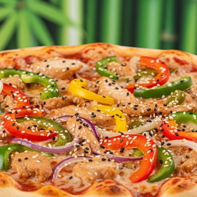 Large Sausage Oriental Pizza