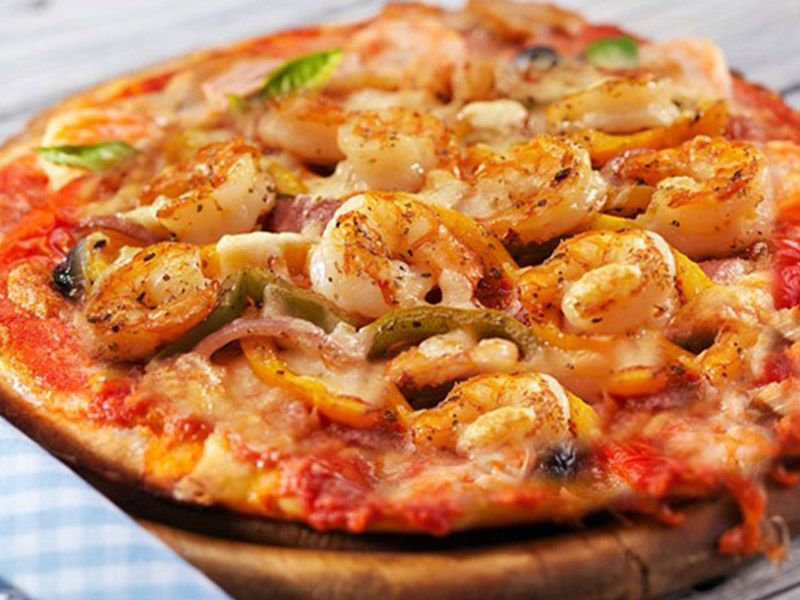 Shrimp Oriental Pizza