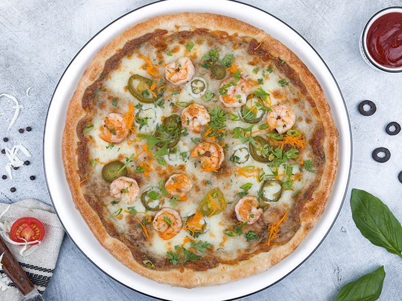 Shrimp Oriental Pizza