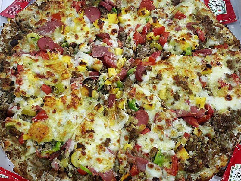 Meat Oriental Pizza