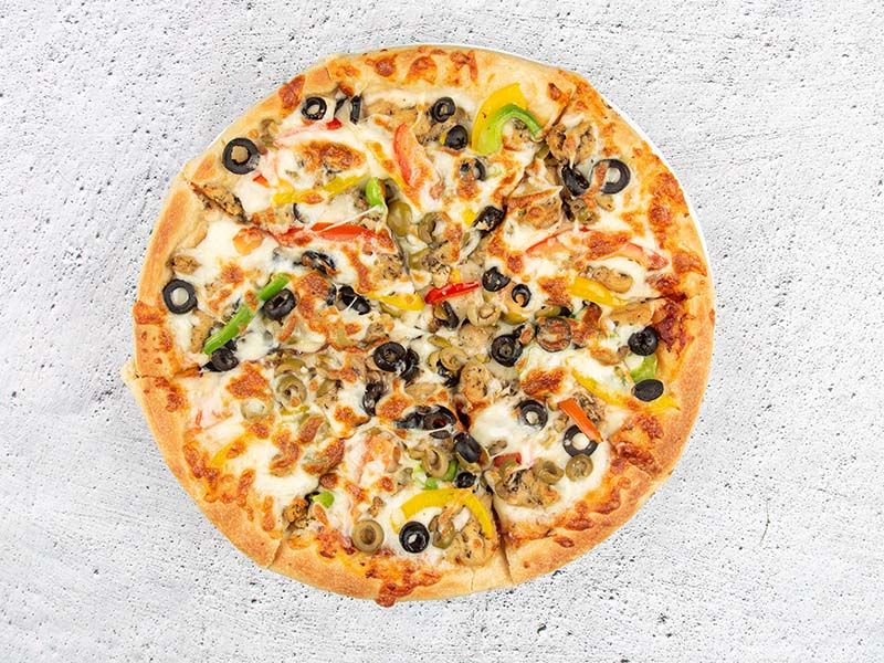mix chicken pizza
