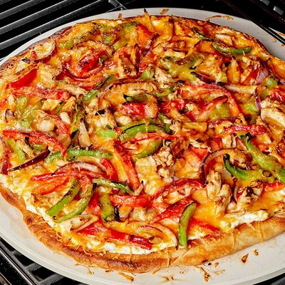 Italian chicken fajita pizza