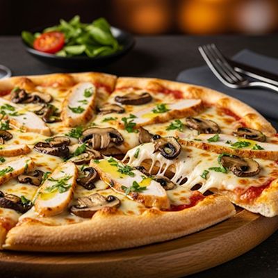 Chicken Mushroom Pizza Italian