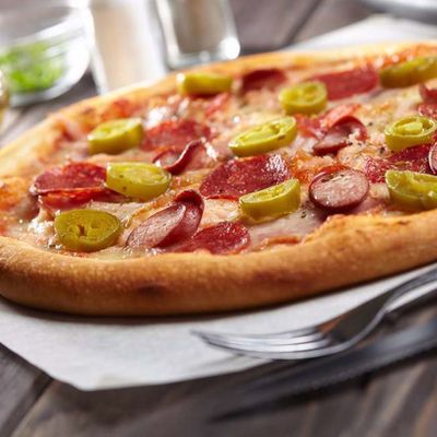 Italian hot dog pizza