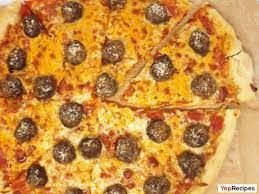 Meatball Pizza