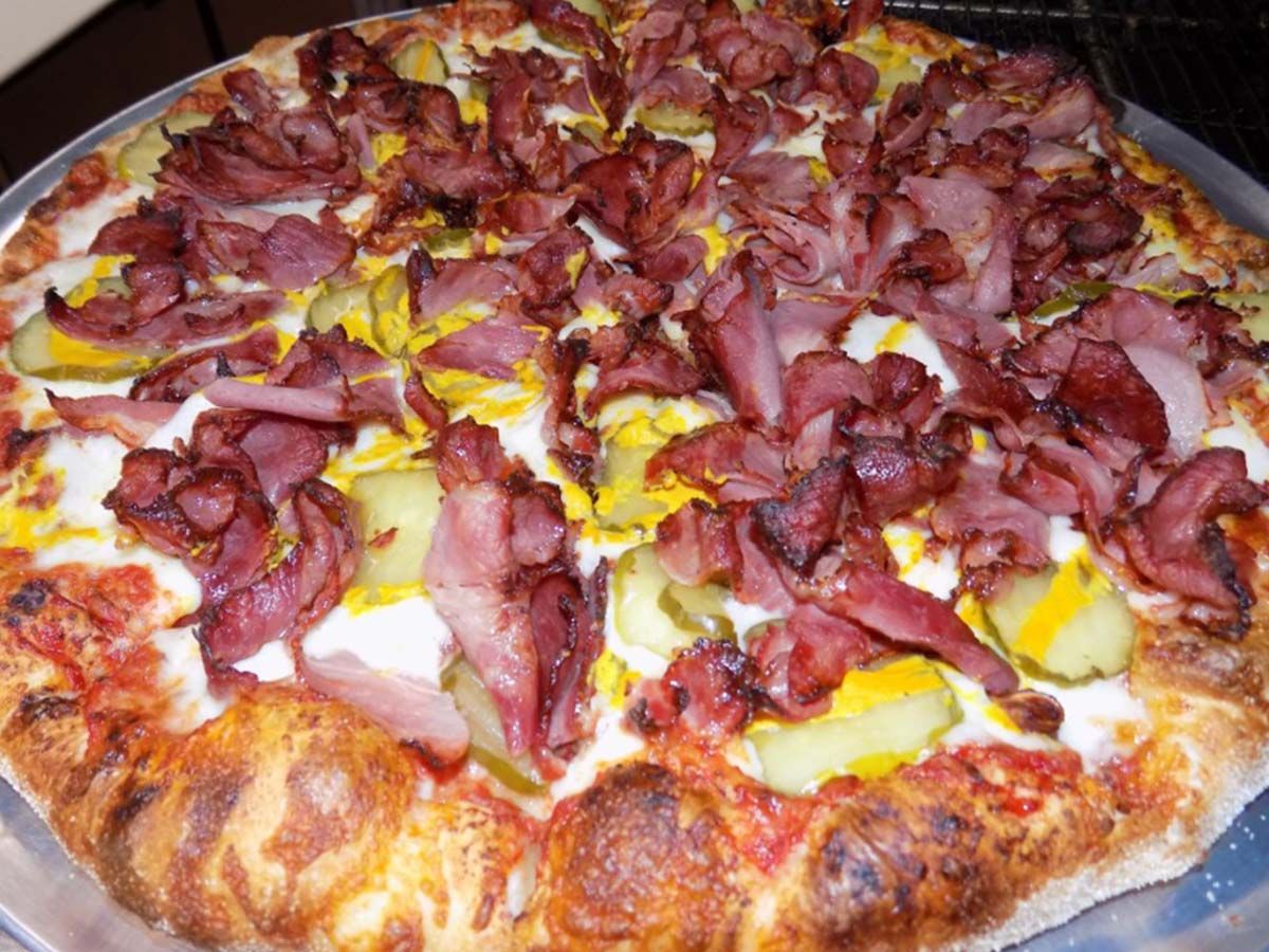 caramelize beef pizza