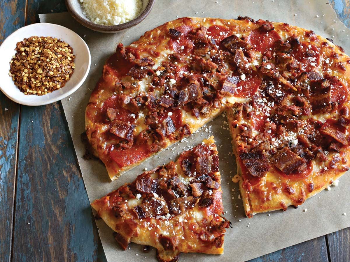 Meat Italian pizza