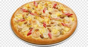 Seafood Alfredo Pizza