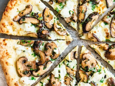 Mushroom pizza