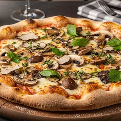 Mushroom Pizza Oriental