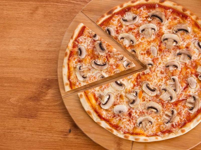 Diet Mushroom Pizza