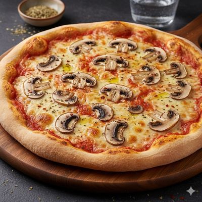 Mushroom Oriental Pizza