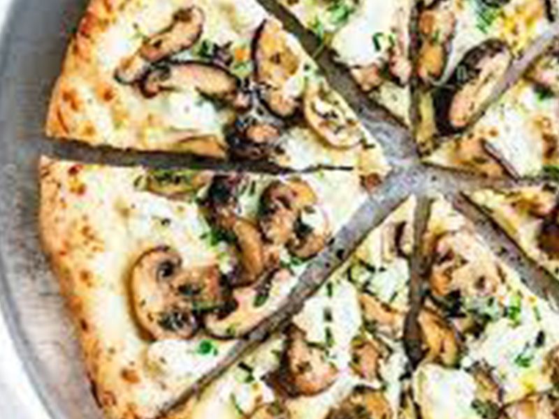 Fasting Mushroom Pizza