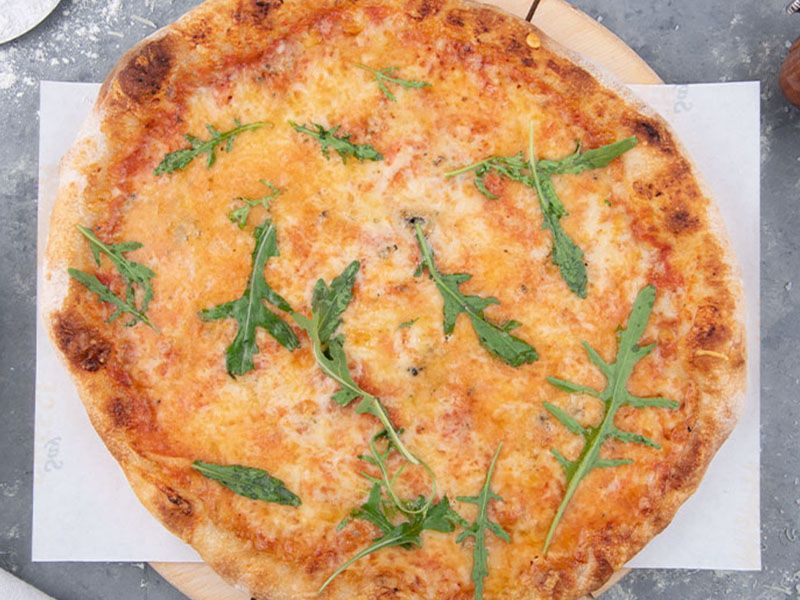 Mix Cheese With Special Dough Sauce Pizza
