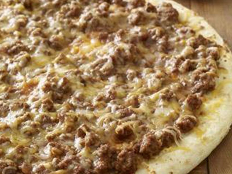 minced meat pizza