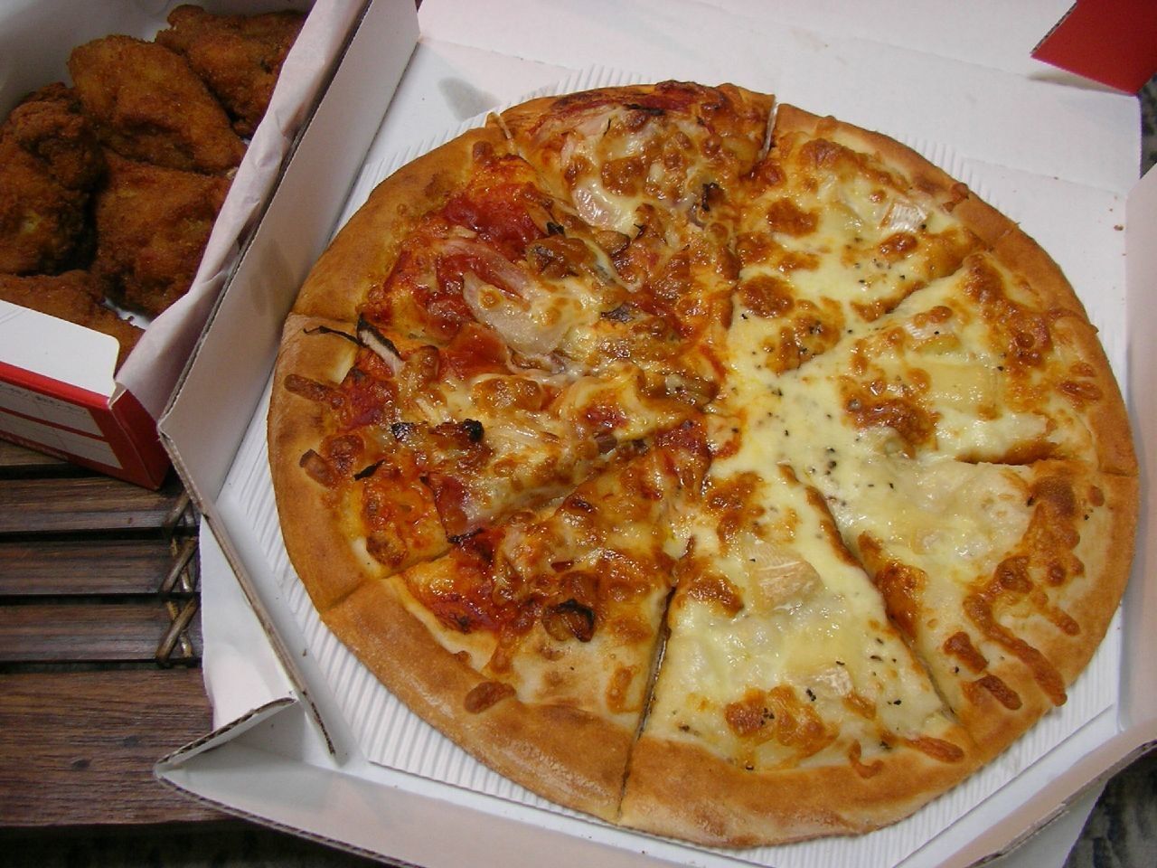 Half And Half Pizza