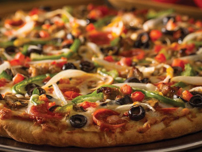 Large Hot Dog Pizza