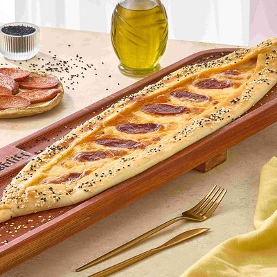 Sausage With Cheese Pide