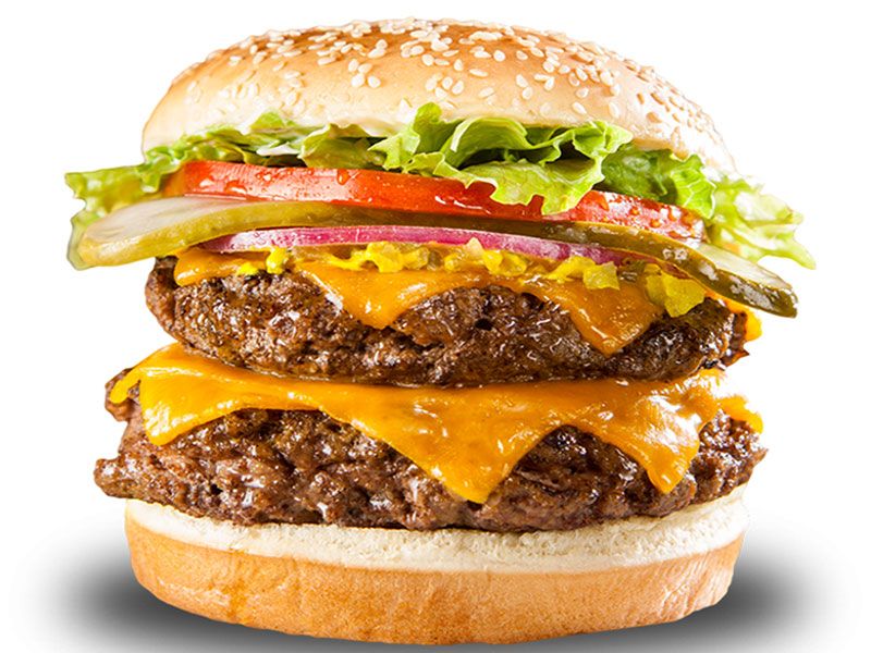 Beef Burger With Eggs Sandwich