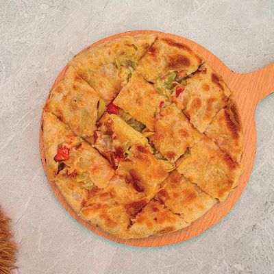 Egg and Roumi cheese pie