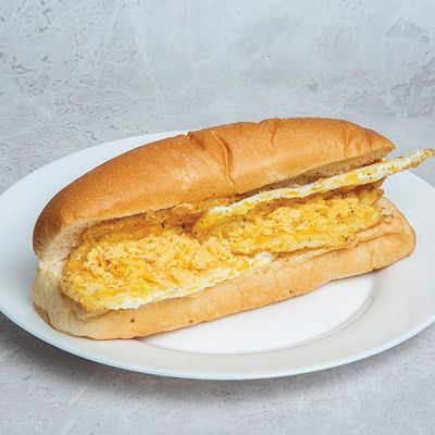Egg and greens Omelette Sandwich