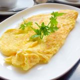 Plain Omelette Eggs Sandwich
