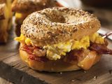Spanish egg with pastrami sandwich