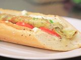 Egg omelette sandwich