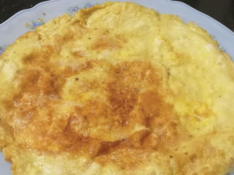 plain Omelette egg box