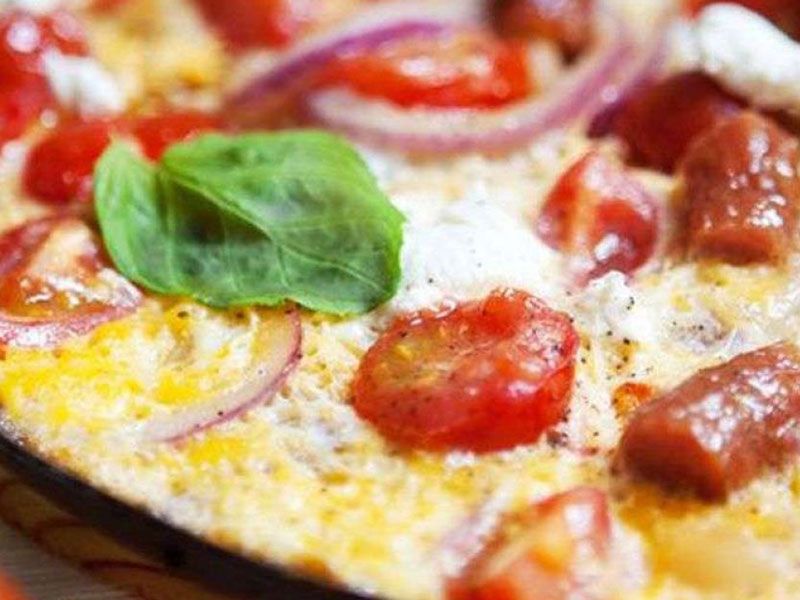 Egg With Oriental Sausage Sandwich