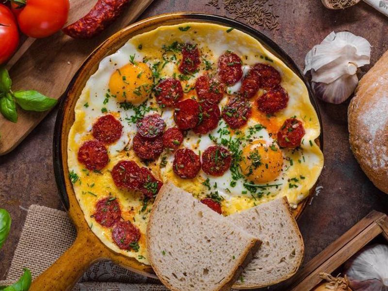 Egg with Sausage