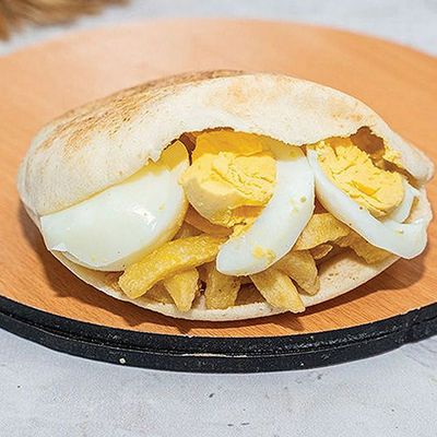 Potatoes With Boiled Eggs