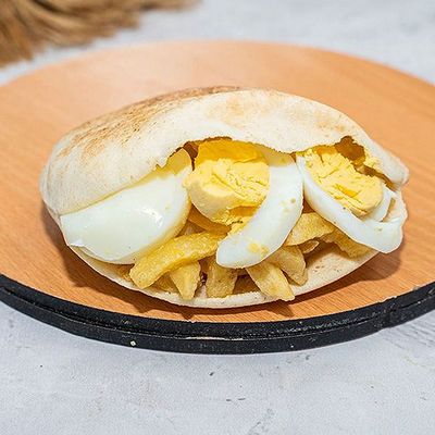 Potato fingers with eggs